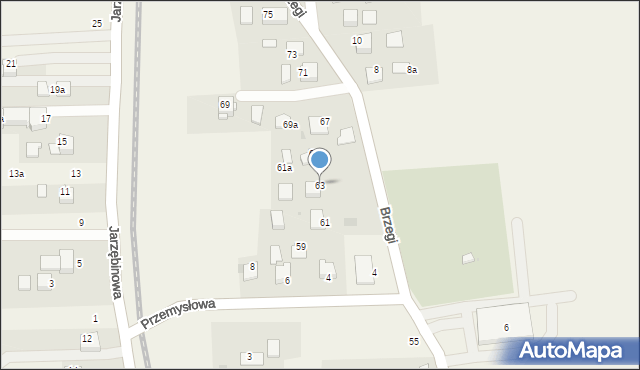 Radziszów, Brzegi, 63, mapa Radziszów