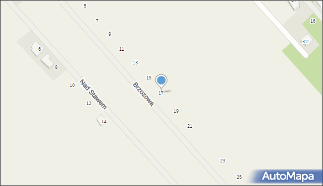 Rajec Poduchowny, Brzozowa, 17, mapa Rajec Poduchowny