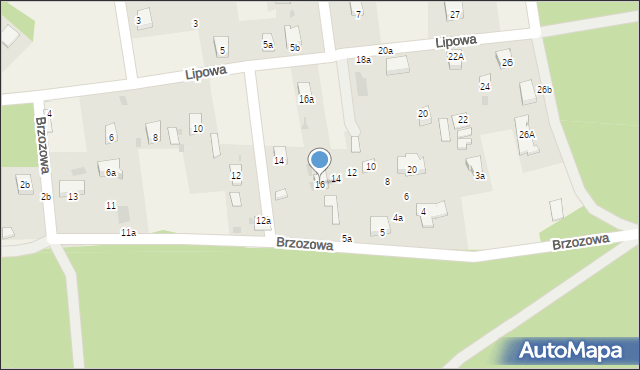 Raszówka, Brzozowa, 16, mapa Raszówka