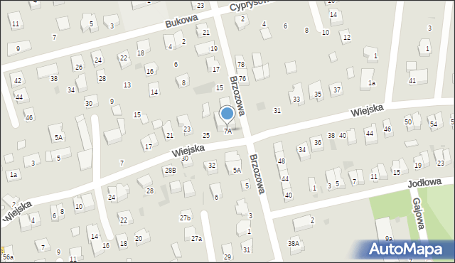 Reda, Brzozowa, 7A, mapa Reda