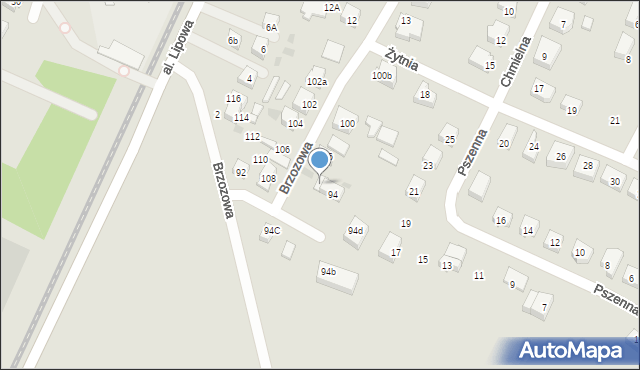 Reda, Brzozowa, 94a, mapa Reda