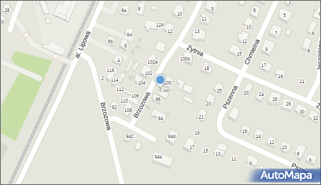 Reda, Brzozowa, 98, mapa Reda