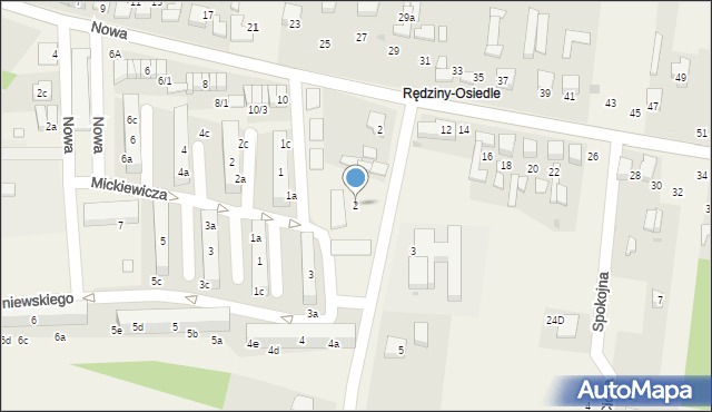 Rędziny, Broniewskiego Władysława, 2, mapa Rędziny