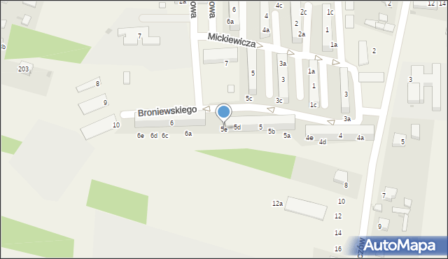 Rędziny, Broniewskiego Władysława, 5e, mapa Rędziny