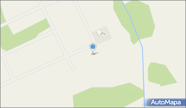 Regiel, Brzozowa, 29a, mapa Regiel