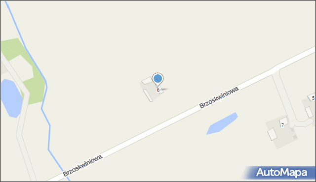 Rempin, Brzoskwiniowa, 6, mapa Rempin