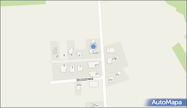 Rogów, Brzozowa, 2, mapa Rogów