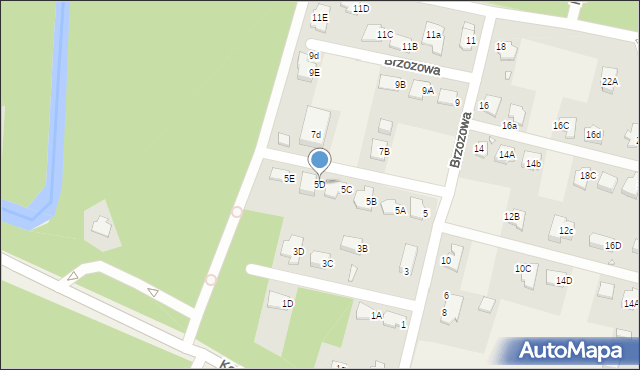 Rogoźnik, Brzozowa, 5D, mapa Rogoźnik