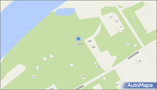 Rogóźno, Brzozowa, 15f, mapa Rogóźno