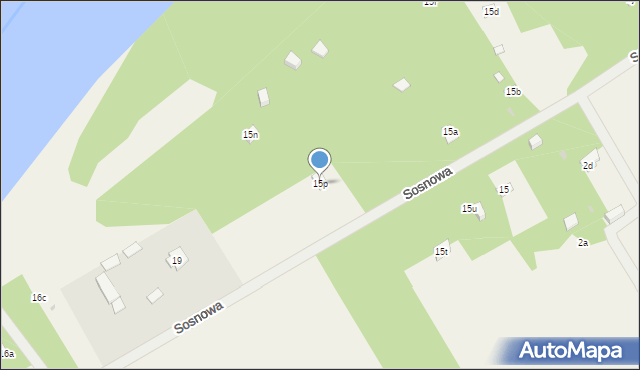 Rogóźno, Brzozowa, 15p, mapa Rogóźno