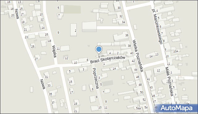 Rogoźno, Braci Skotarczaków, 6, mapa Rogoźno