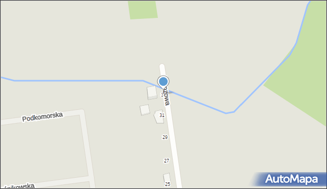 Rogoźno, Brzozowa, 33, mapa Rogoźno