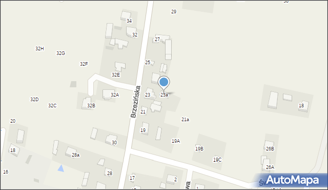 Rokiciny-Kolonia, Brzezińska, 23a, mapa Rokiciny-Kolonia