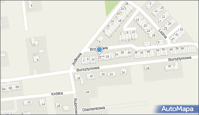 Rokitnica, Brzozowa, 12, mapa Rokitnica