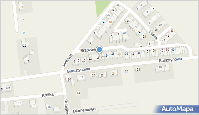 Rokitnica, Brzozowa, 20, mapa Rokitnica