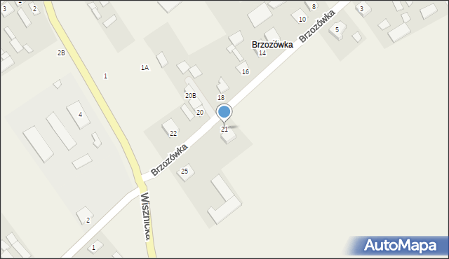 Rossosz, Brzozówka, 21, mapa Rossosz