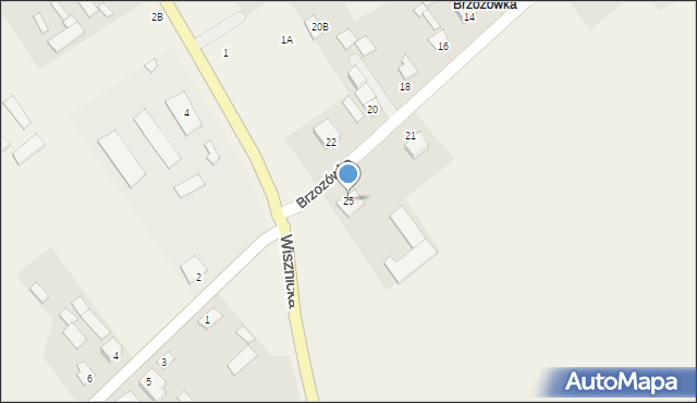 Rossosz, Brzozówka, 25, mapa Rossosz
