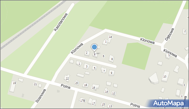 Ruciane-Nida, Brzozowa, 4, mapa Ruciane-Nida