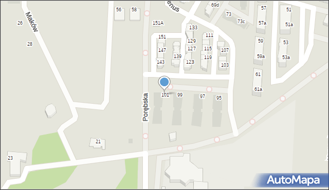 Ruda Śląska, Brańskiego Wiktora, 101, mapa Rudy Śląskiej