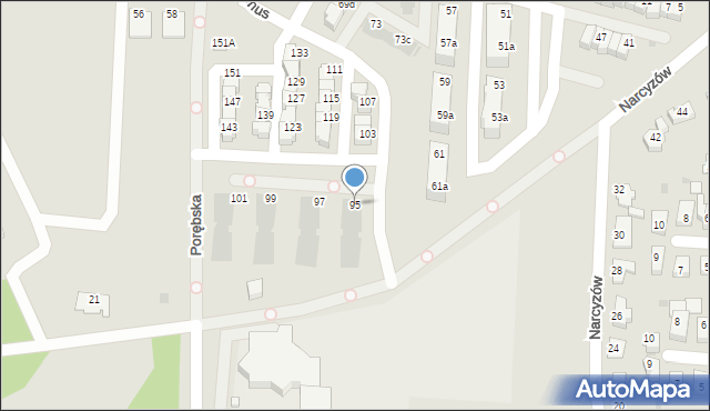 Ruda Śląska, Brańskiego Wiktora, 95, mapa Rudy Śląskiej