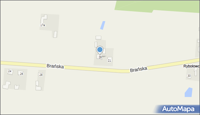 Rudka, Brańska, 19, mapa Rudka
