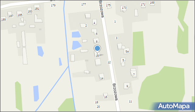 Rudnik Wielki, Brzozowa, 10, mapa Rudnik Wielki