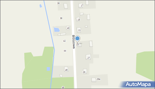 Rudnik Wielki, Brzozowa, 23, mapa Rudnik Wielki