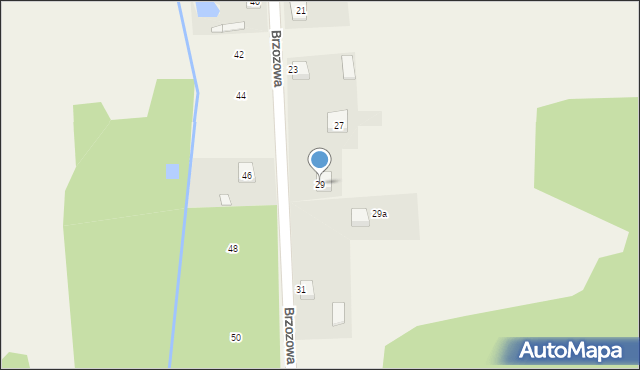 Rudnik Wielki, Brzozowa, 29, mapa Rudnik Wielki
