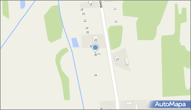 Rudnik Wielki, Brzozowa, 32, mapa Rudnik Wielki