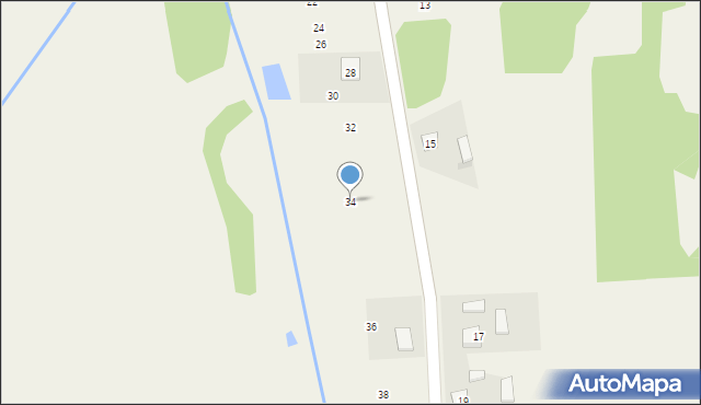 Rudnik Wielki, Brzozowa, 34, mapa Rudnik Wielki