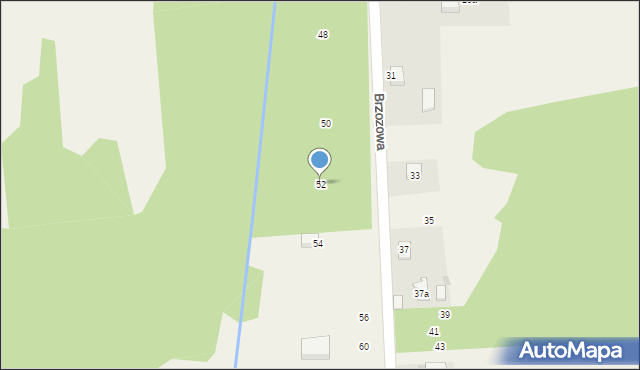 Rudnik Wielki, Brzozowa, 52, mapa Rudnik Wielki