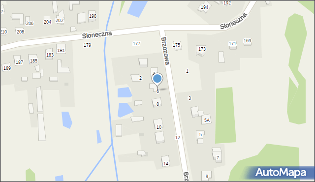 Rudnik Wielki, Brzozowa, 6, mapa Rudnik Wielki