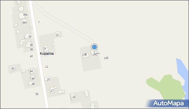 Rudniki, Brzozowa, 13C, mapa Rudniki