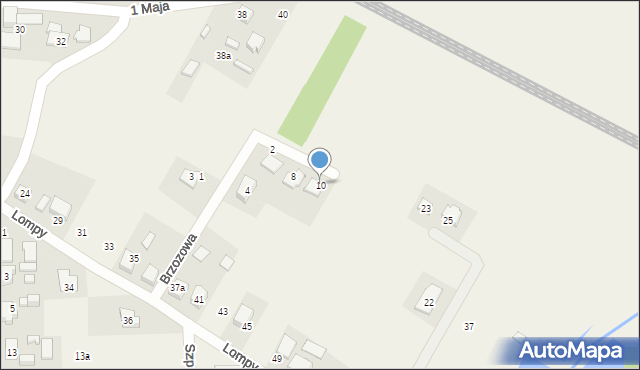 Rusinowice, Brzozowa, 10, mapa Rusinowice