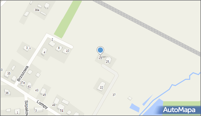 Rusinowice, Brzozowa, 23, mapa Rusinowice