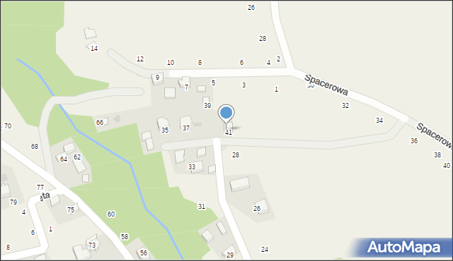 Rybna, Brzezina, 41, mapa Rybna