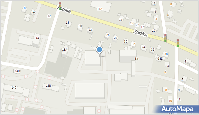 Rybnik, Brzezińska, 8b, mapa Rybnika