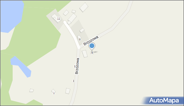 Rydzewo, Brzozowa, 6, mapa Rydzewo