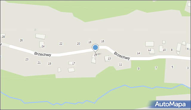 Ryglice, Brzechwy Jana, 15, mapa Ryglice