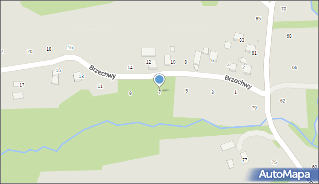 Ryglice, Brzechwy Jana, 7, mapa Ryglice