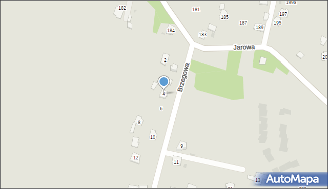 Rzeszów, Brzegowa, 4, mapa Rzeszów