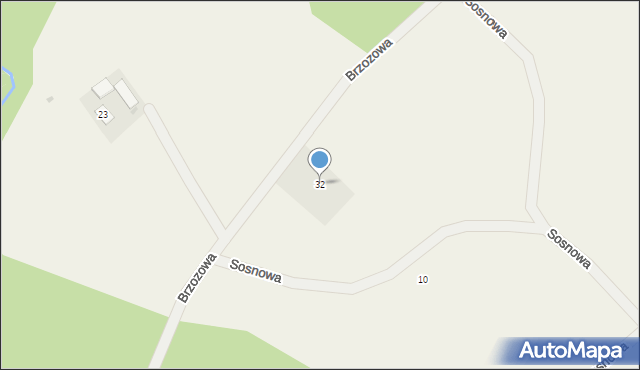 Sajzy, Brzozowa, 32, mapa Sajzy