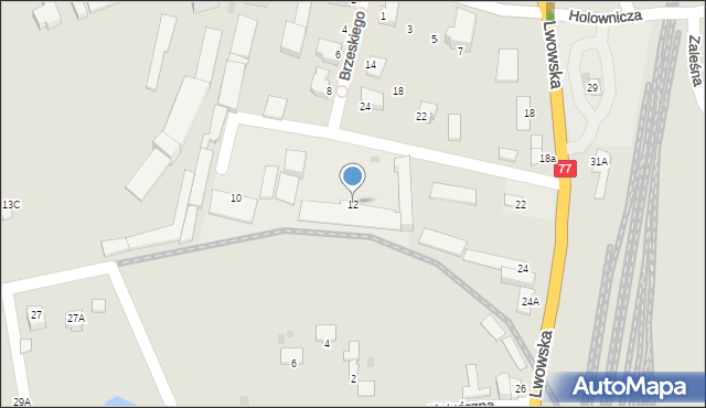 Sandomierz, Brzeskiego Michała, por., 12, mapa Sandomierza