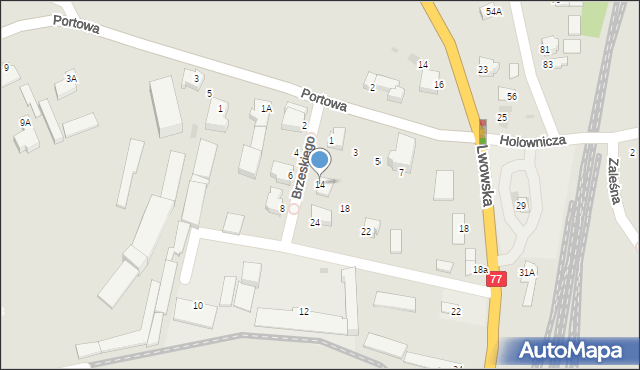 Sandomierz, Brzeskiego Michała, por., 14, mapa Sandomierza