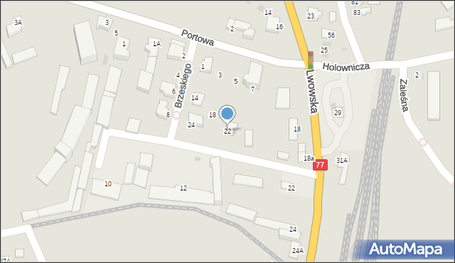 Sandomierz, Brzeskiego Michała, por., 22, mapa Sandomierza
