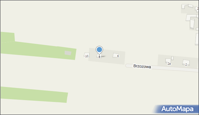 Sangrodz, Brzozowa, 8, mapa Sangrodz
