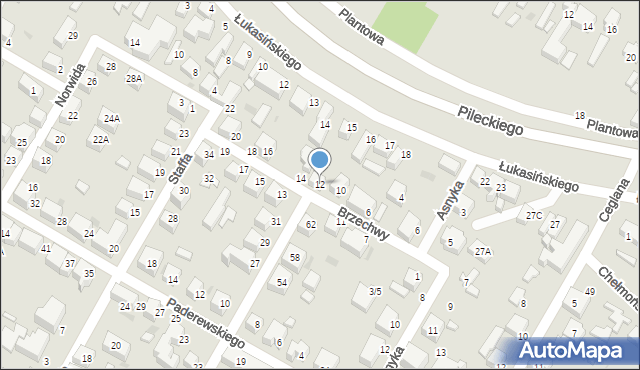 Siedlce, Brzechwy Jana, 12, mapa Siedlce