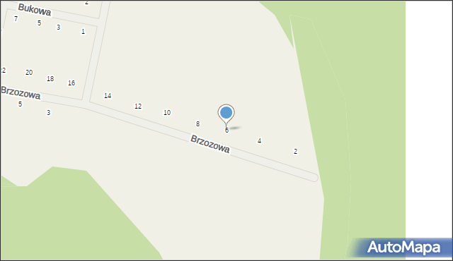 Siedlec, Brzozowa, 6, mapa Siedlec