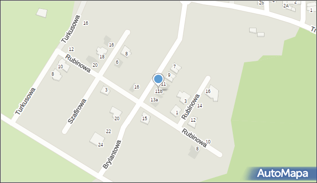 Siemianowice Śląskie, Brylantowa, 11b, mapa Siemianowice Śląskie