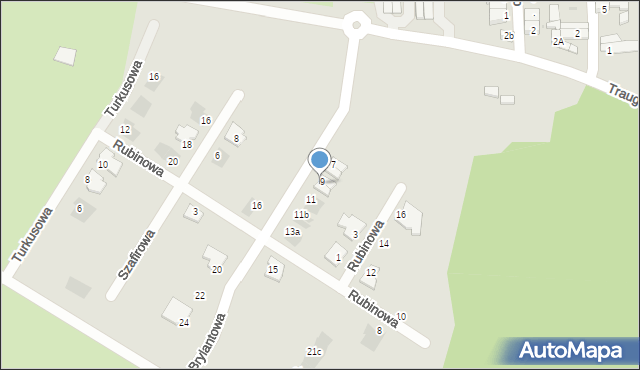 Siemianowice Śląskie, Brylantowa, 9a, mapa Siemianowice Śląskie